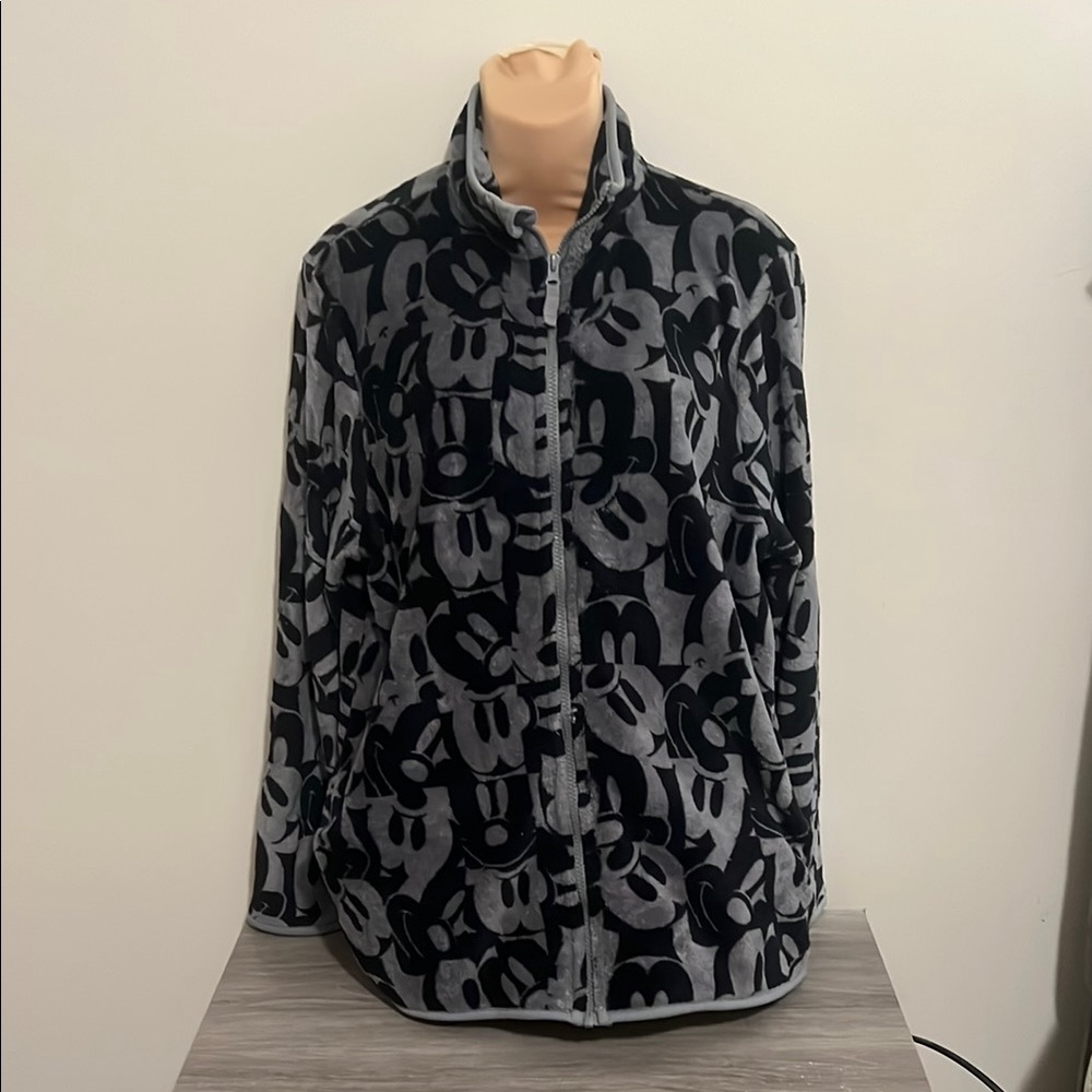 Mickey Mouse Black and Grey Sweater